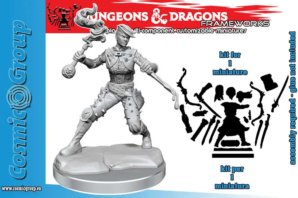 D&d Frameworks Human Rogue Female - Figurine